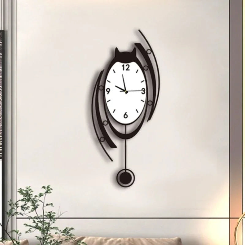 Large Acrylic Wall Clocks Luminous Silent Modern Art Clocks Wall Luxury Nordic Aesthetic Watches Elegant Clock Living Room